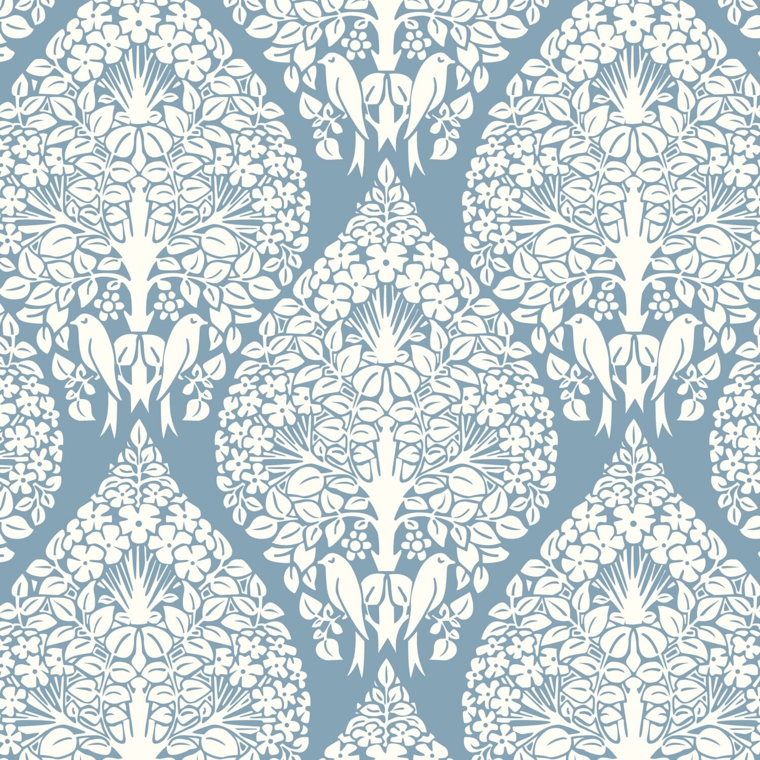 Voysey - Birds In Nature - The Lerena - 100% cotton print fabric