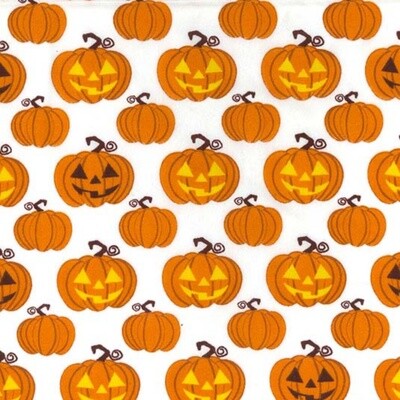 Halloween Pumpkins - 80% Poly / 20% Cotton Print fabric