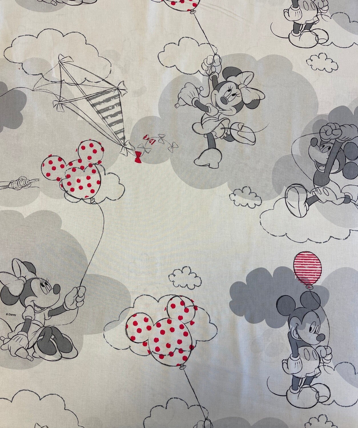 Licensed Disney, Flying, Mickey &amp; Minnie Mouse - 100% cotton print fabric