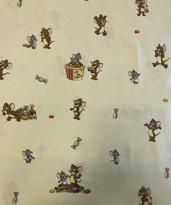 Licensed Turner Ent., Tuffy, Tom &amp; Jerry - 100% cotton print fabric