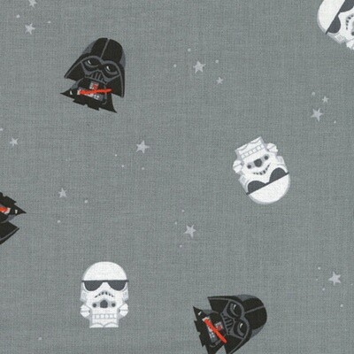 Star Wars - Empire Dreams - Printed Woven 100% Cotton Fabric - Grey