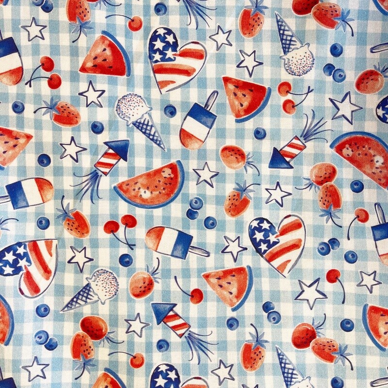 Michael Miller Fabric - Festive Fourth - 100% Cotton Fabric