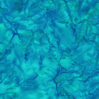 Lava Solids - Blue - 100% cotton Batik fabric