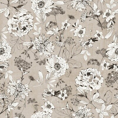 Sketchbook - Grey/Taupe - 100% cotton fabric