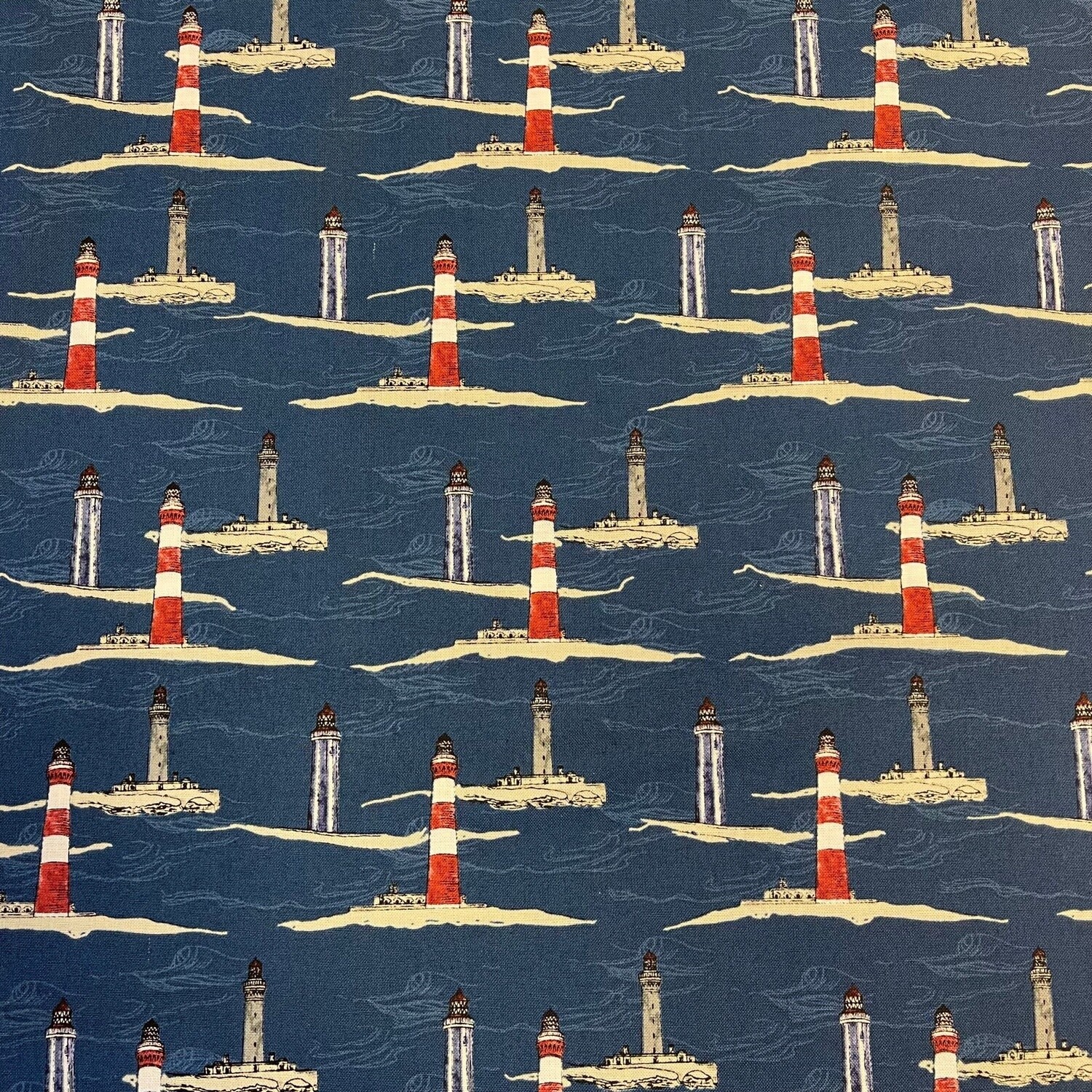 Sea and Shore - Navy - 100% cotton fabric