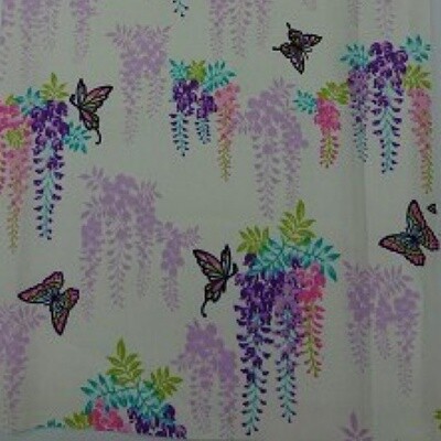 Hirahira - White/Cream - 100% cotton fabric