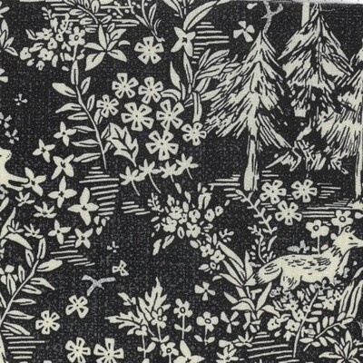 Nomachi - Black - 100% cotton fabric