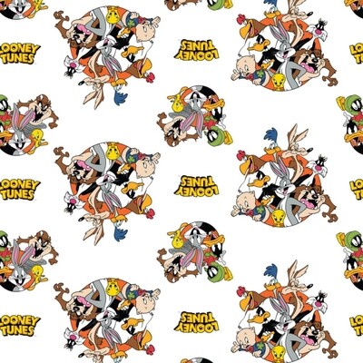Looney Tunes - Thats All Folks - 100% cotton print fabric