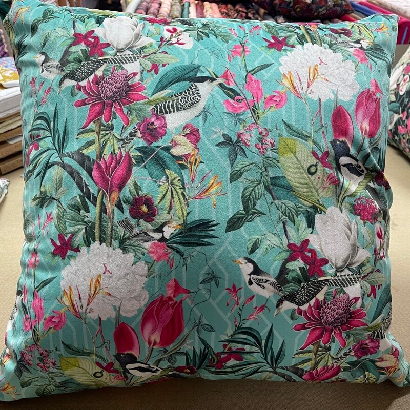 Large Cushion Cover - Patagonia in Mint - 290gsm Velvet
