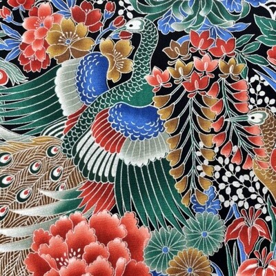 Tateba - Green - 100% cotton fabric