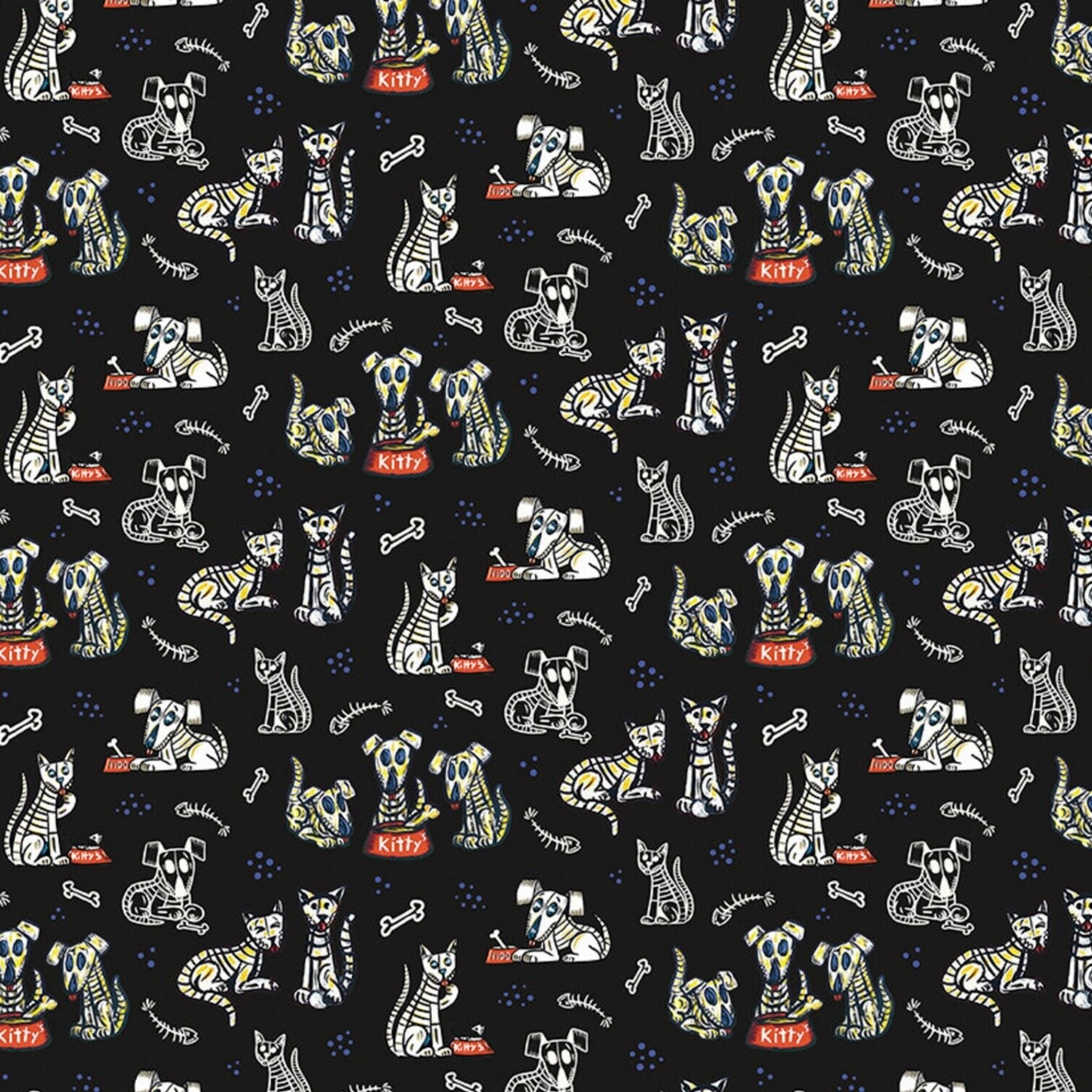 Riley Blake Designs - Amor Eterno - Cats &amp; Dogs - 100% cotton print fabric