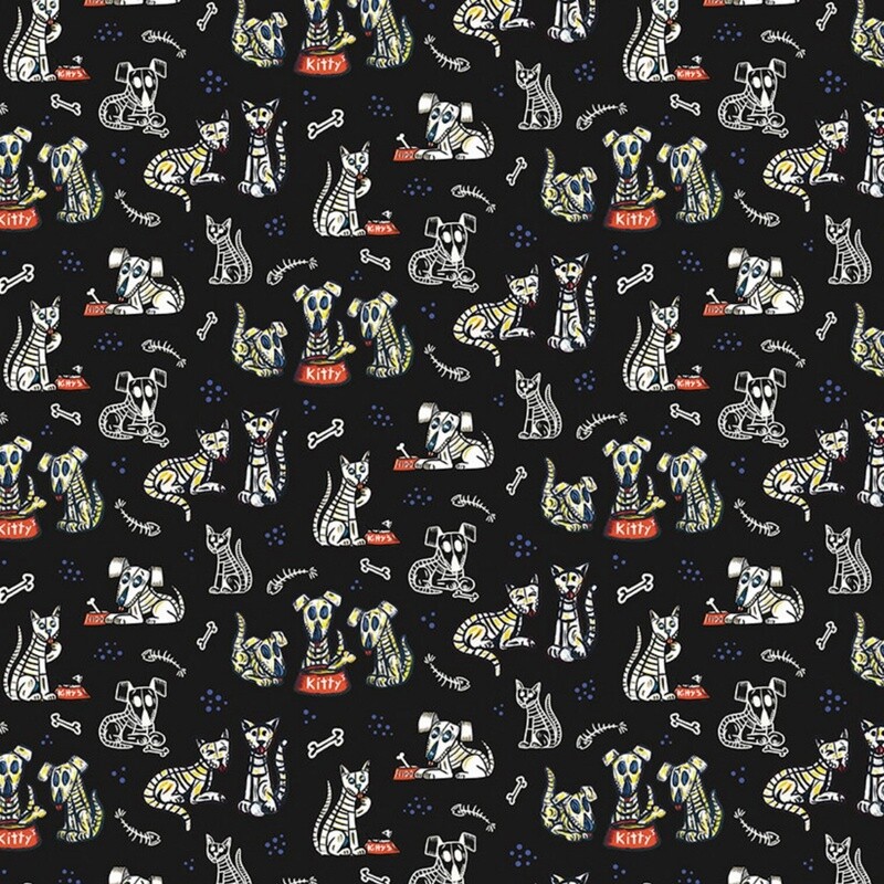 Riley Blake Designs - Amor Eterno - Cats &amp; Dogs - 100% cotton print fabric
