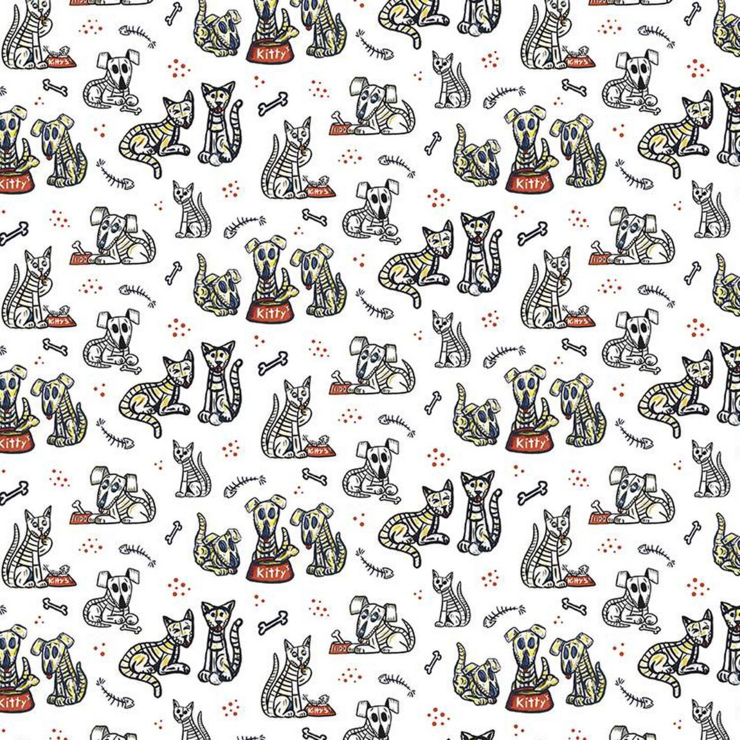 Riley Blake Designs - Amor Eterno - Cats &amp; Dogs - 100% cotton print fabric