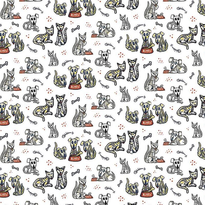 Riley Blake Designs - Amor Eterno - Cats &amp; Dogs - 100% cotton print fabric