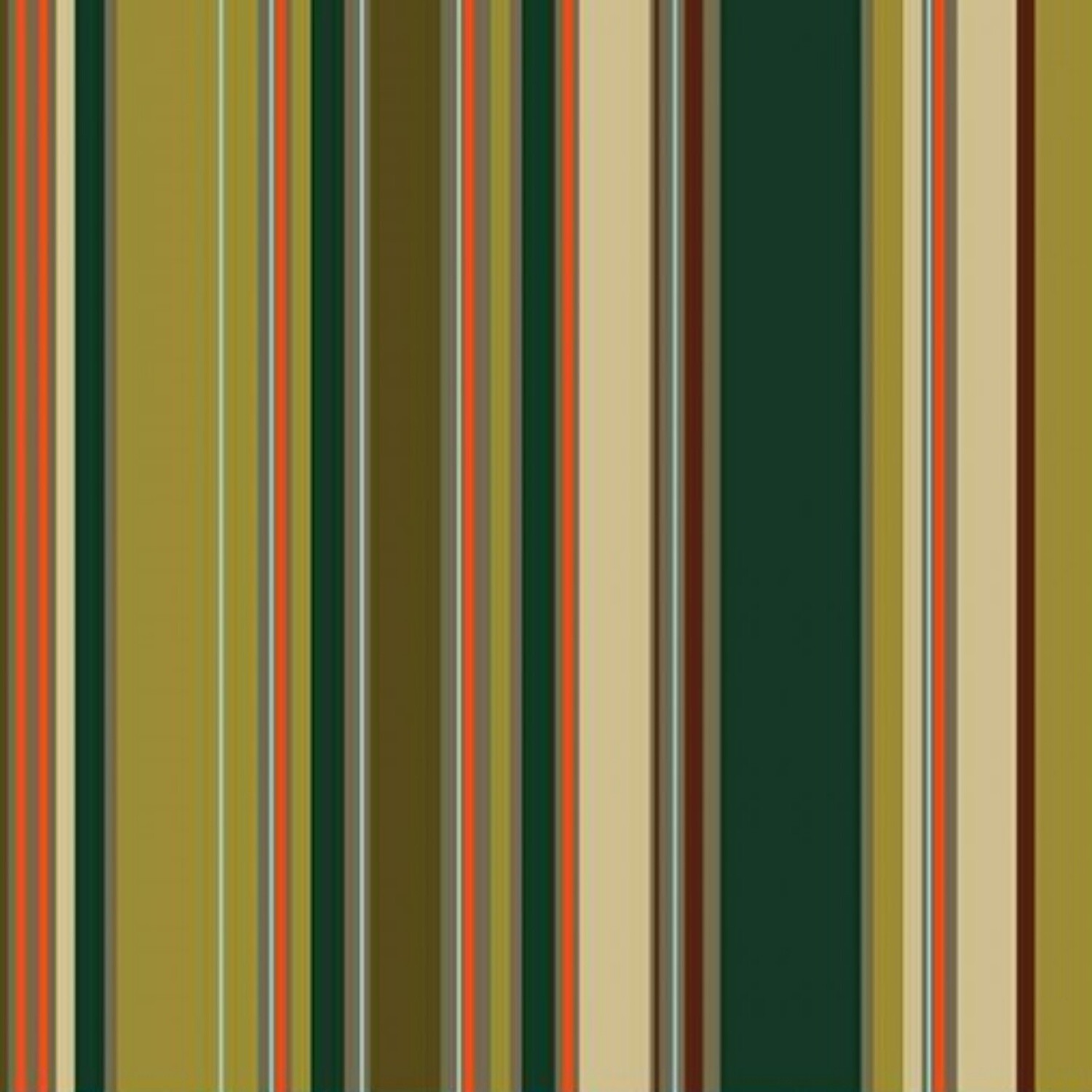 Gala - Green / Brown - 100% cotton fabric