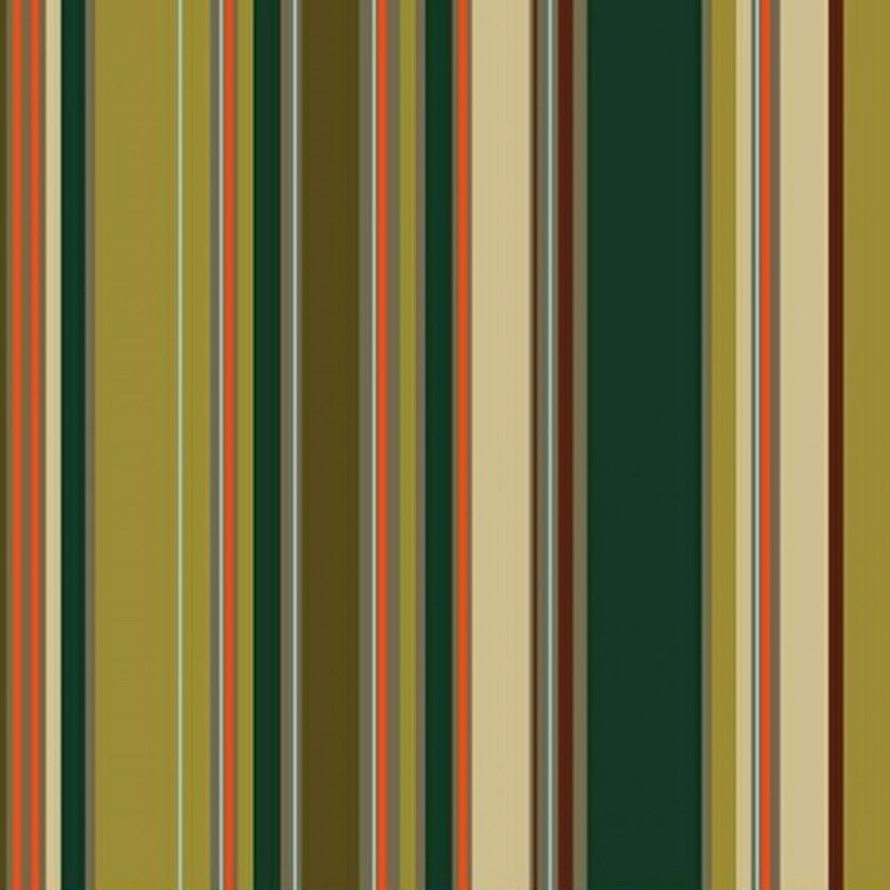 Gala - Green / Brown - 100% cotton fabric