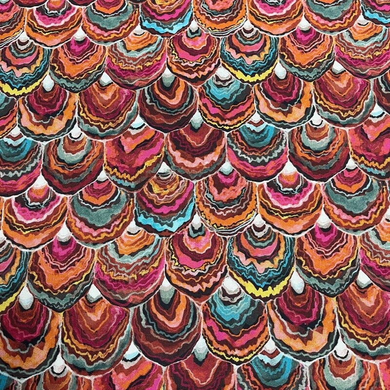 Deep Forest - Red - 100% cotton fabric