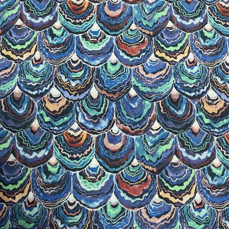 Deep Forest - Blue - 100% cotton fabric