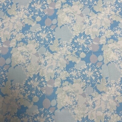 Gala - Cream / Blue - 100% cotton fabric