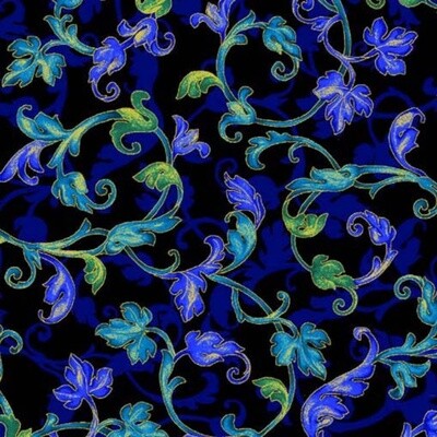 Michael Miller Fabric - Leafy Scrolls - 100% Cotton Fabric