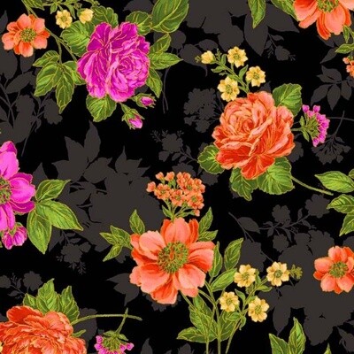Michael Miller Fabric - Opulent Blooms - 100% Cotton Fabric