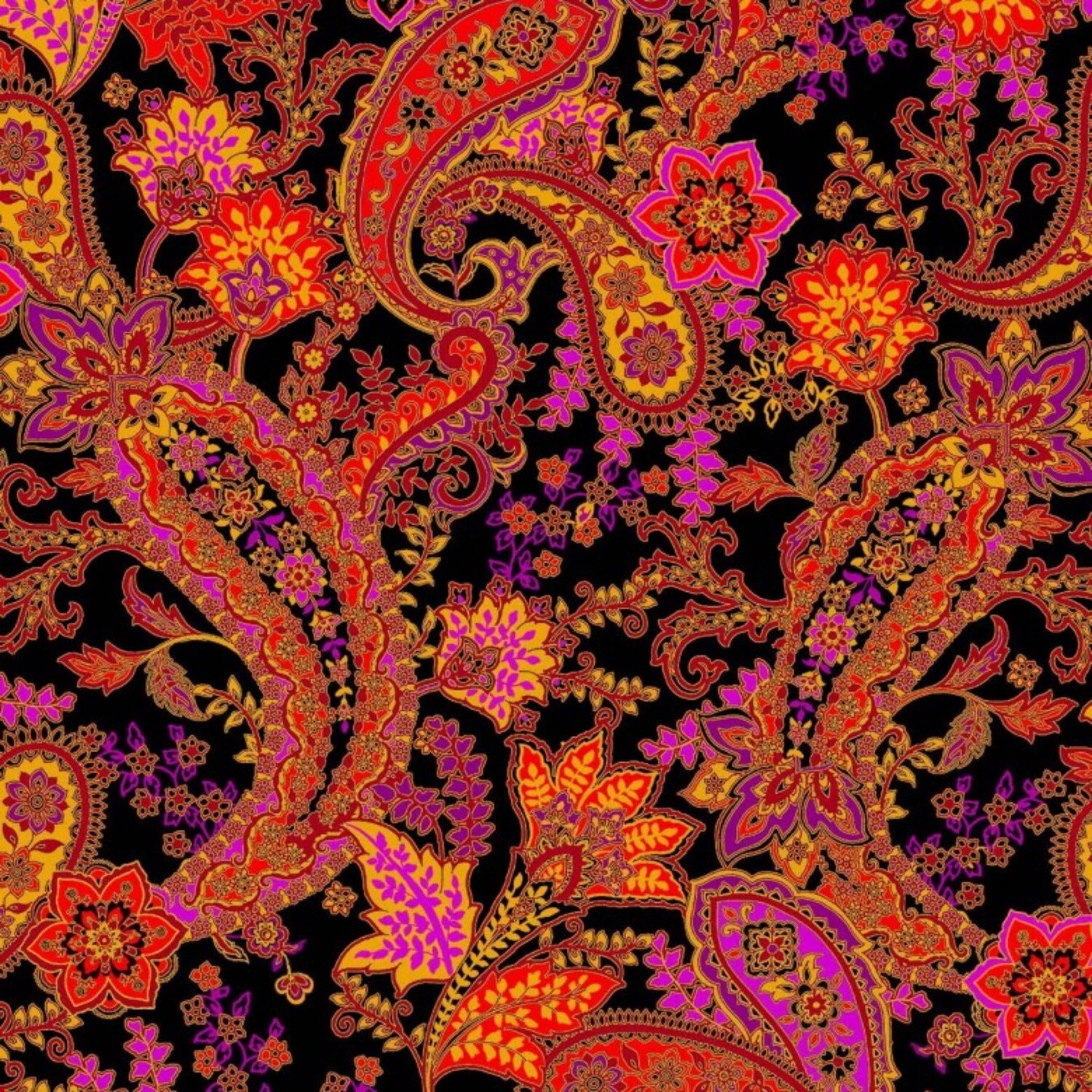 Michael Miller Fabric - Opulent Paisley - 100% Cotton Fabric