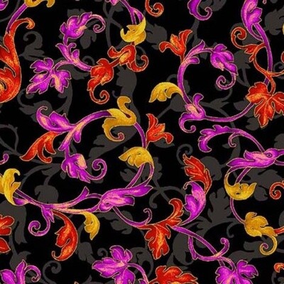 Michael Miller Fabric - Leafy Scrolls - 100% Cotton Fabric