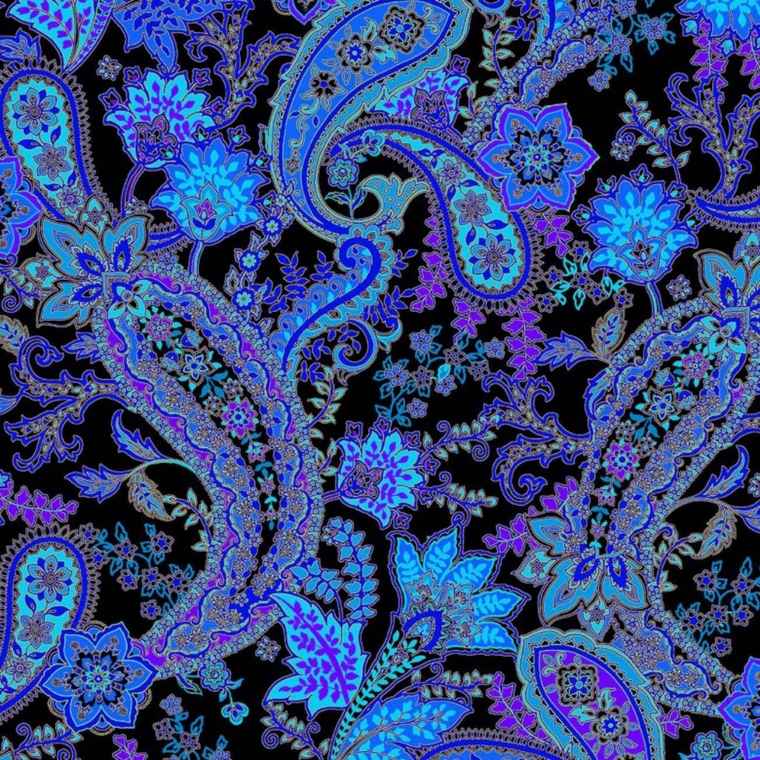 Michael Miller Fabric - Opulent Paisley - 100% Cotton Fabric