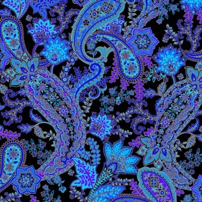 Michael Miller Fabric - Opulent Paisley - 100% Cotton Fabric