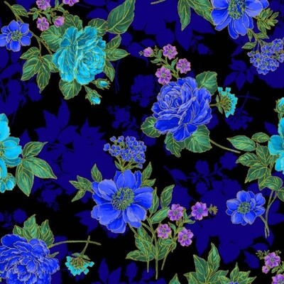 Michael Miller Fabric - Opulent Blooms - 100% Cotton Fabric