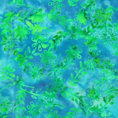 Purple Haze - Blue / Green - 100% cotton print fabric