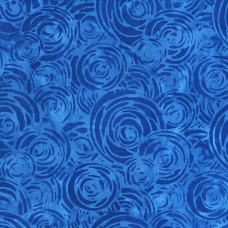 Oceania - Blue - 100% cotton print fabric
