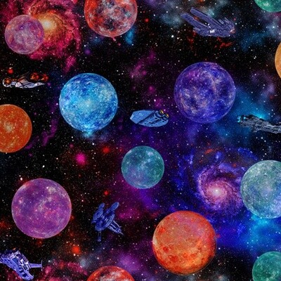 Sci-Fi by Jason Yenter - 100% cotton print fabric