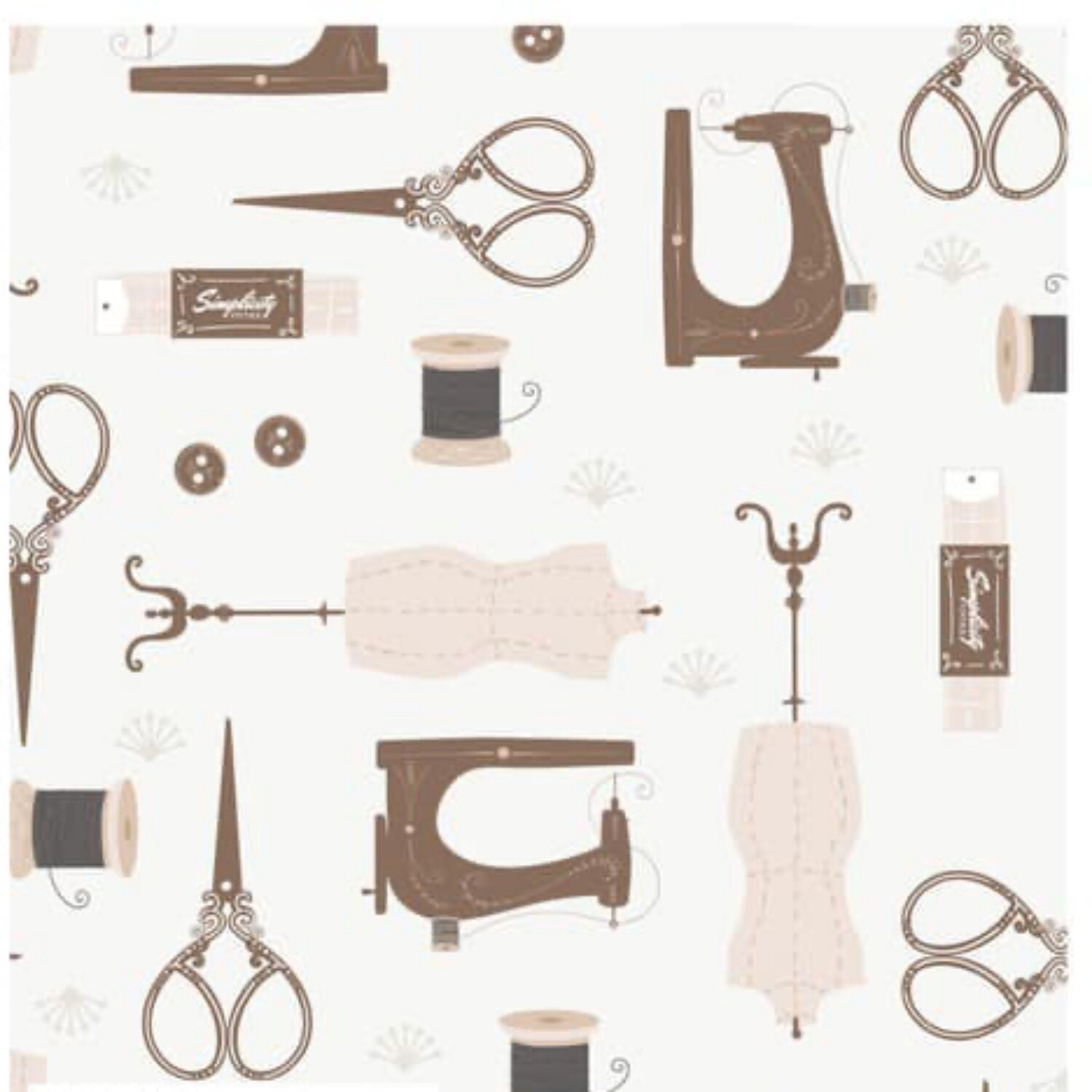 Simplicity Vintage - Sewing - 100% cotton print fabric