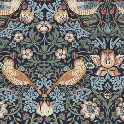 William Morris - Nature&#39;s Dream - Strawberry Thief - 100% cotton print fabric