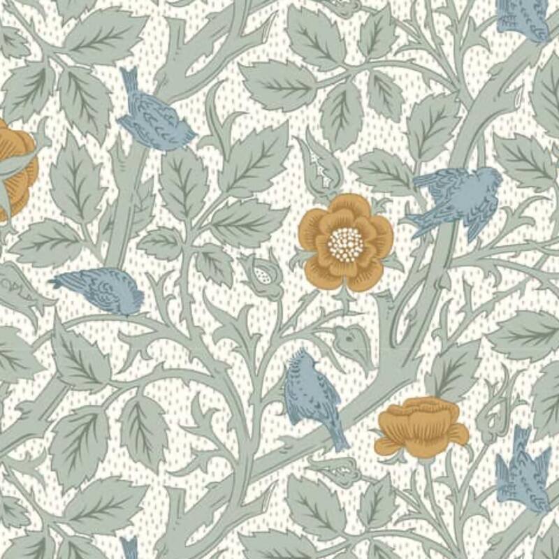 William Morris - Nature&#39;s Dream - Tom Tit - 100% cotton print fabric