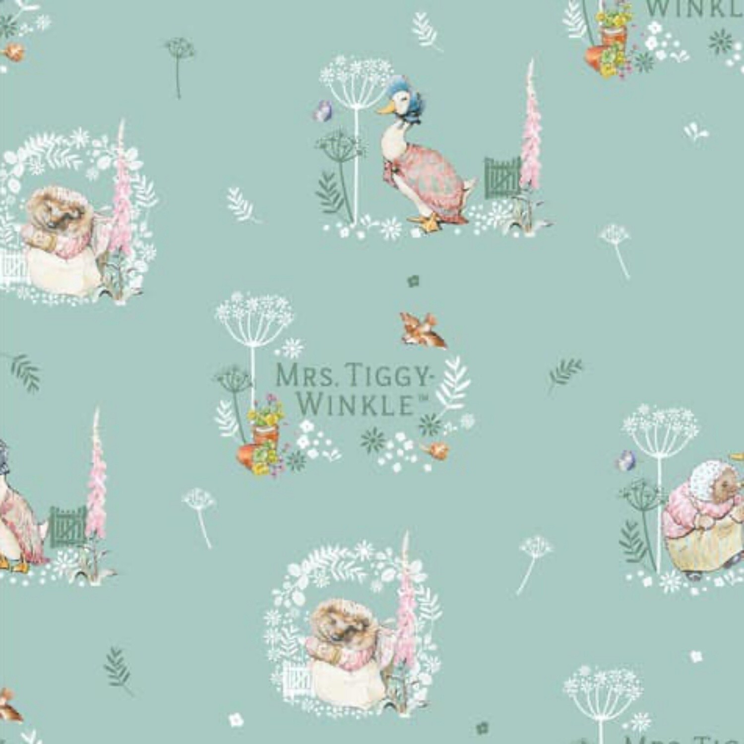 Peter Rabbit - Peters Garden - Dandelion - Digital print 100% cotton fabric