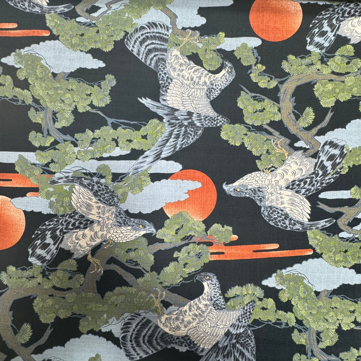 Bakita - Black - 100% cotton print fabric