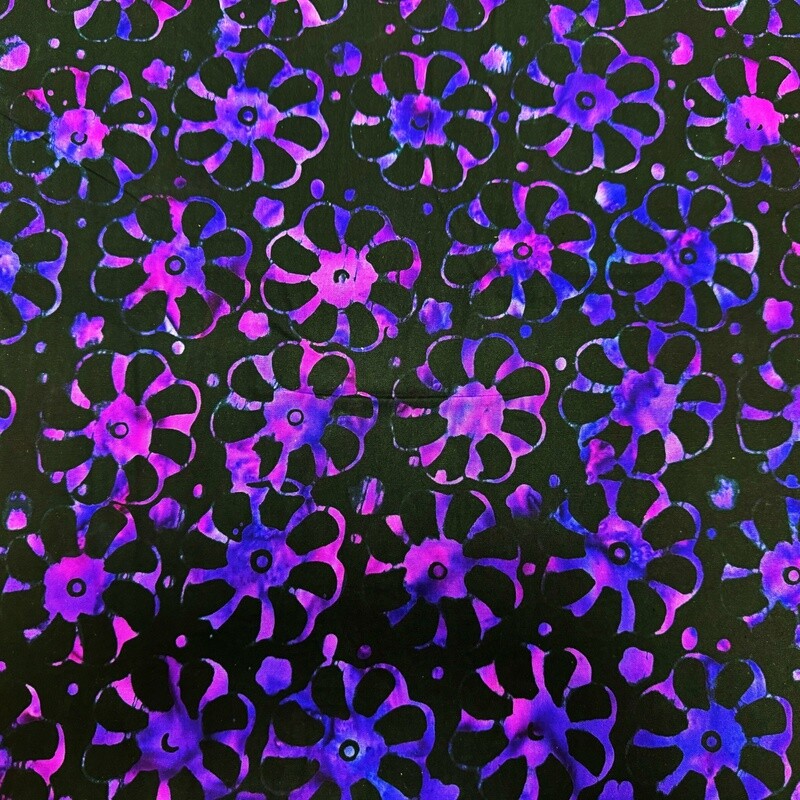 Purple Haze - Batik - 100% cotton print fabric