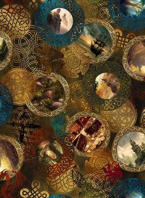 Legendary Journeys by Jason Yenter - 100% cotton print fabric