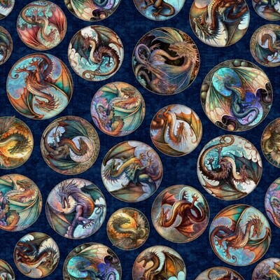 Quilting Treasures - Dragon Fyre - 100% cotton print fabric