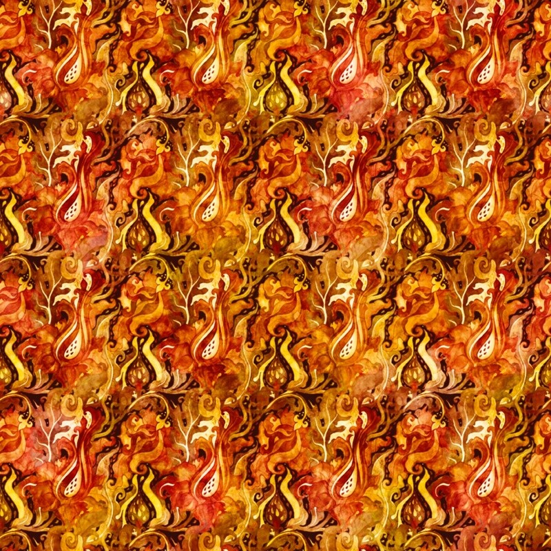 Quilting Treasures - Dragon Fyre - 100% cotton print fabric
