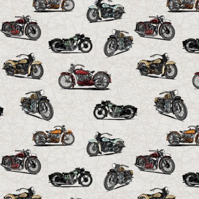Live To Ride - Scatter - 100% cotton print fabric
