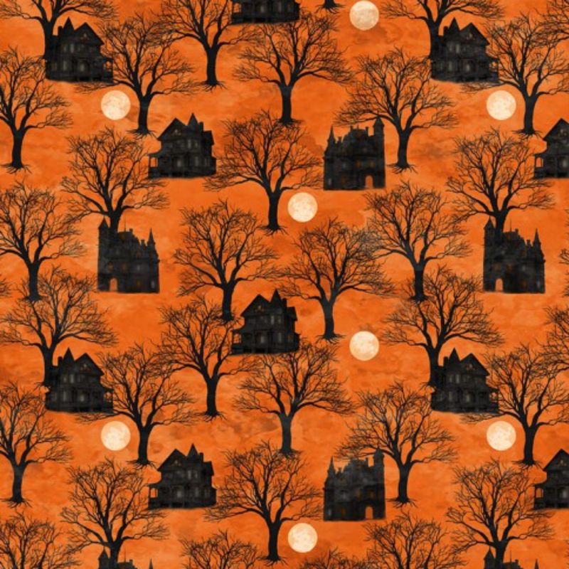 Full Moon (Halloween) - 100% cotton print fabric