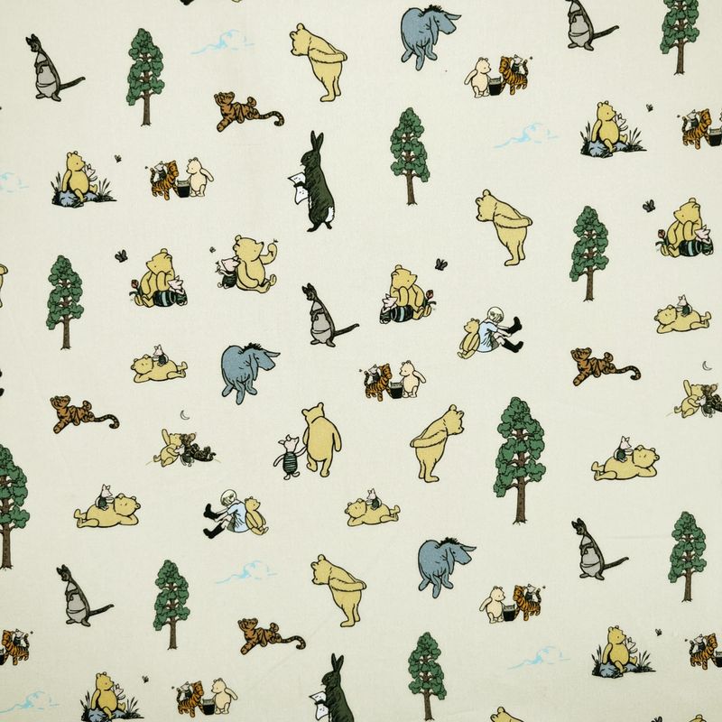 Winnie&#39;s Friends - Cream - 100% cotton digital print fabric