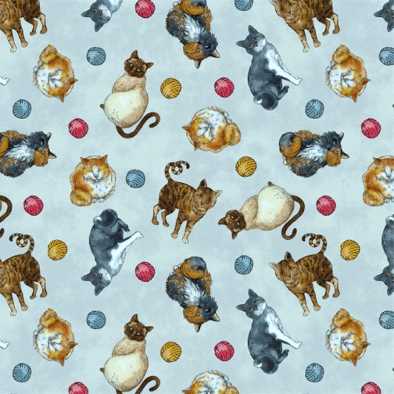 Henry Glass&#39; Cat Rescue - 100% Cotton Fabric