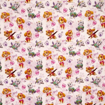 Paw Girl (Paw Patrol) - 100% cotton digital print fabric