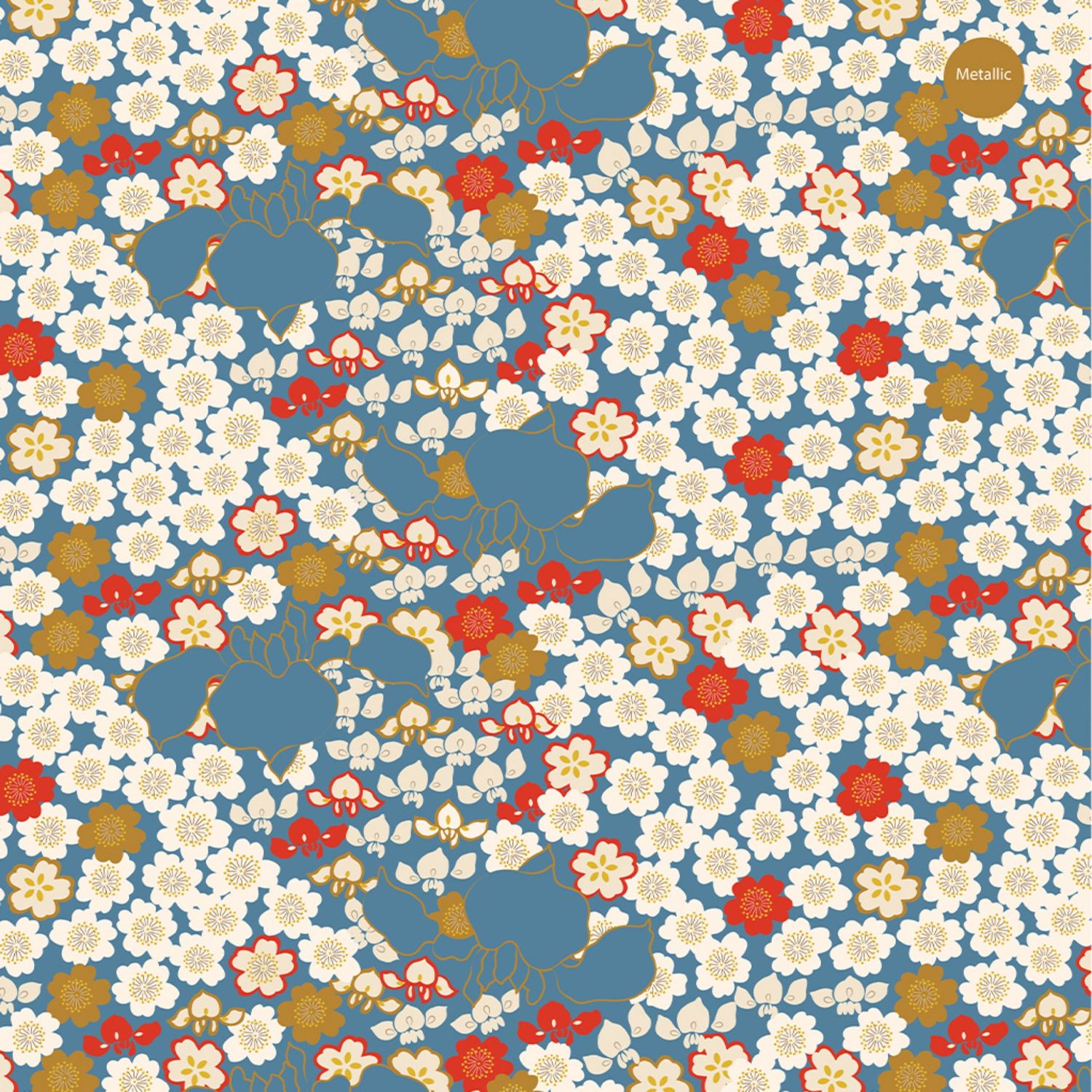 V&amp;A Serenity In Japan - Sakura - 100% Organic Cotton Print Fabric