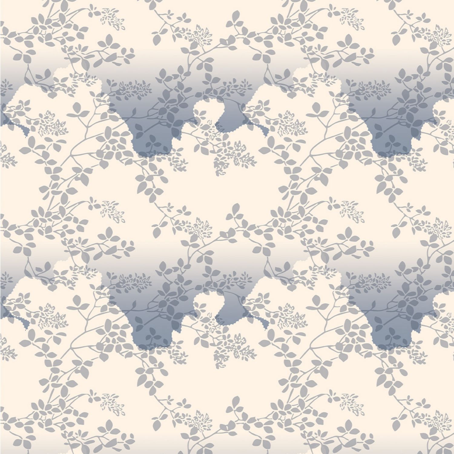 V&amp;A Serenity In Japan - Washi Leaves - 100% Organic Cotton Print Fabric