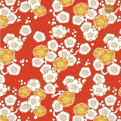 V&amp;A Serenity In Japan - Ume - 100% Organic Cotton Print Fabric
